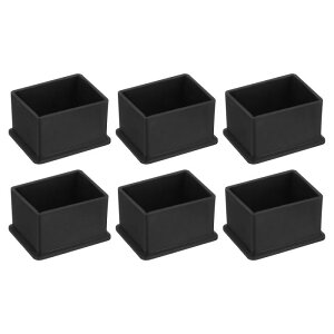 6�Z�b�g��PVC���X�N�G�A�`�F�A���b�O�L���b�v 40mm x 30mm OD ���Ƌ�p�t�B�[�g�p�b�h �e�[�u���t�b�g�J�o�[�L���b�v ���ی�p