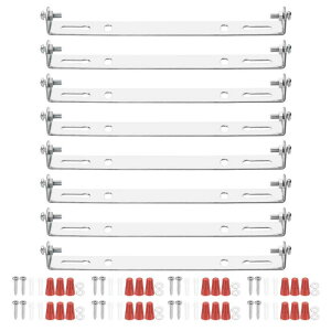 PATIKIL 155mm (6.1") ユニバーサルライト取り付け スタンドキット 8セットライトクロスバーてんじょうライトプレート 壁ライトてんじょうライトペンダントシャンデリア用ネジ付き