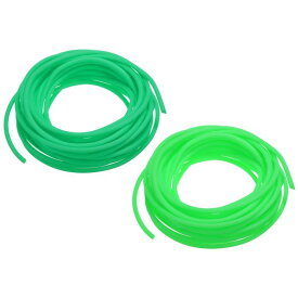 PATIKIL ゴムコードチューブ 5 M シリコン中空チューブ 3 mm外径 1.5 mm内径 DIY クラフト ビーズ ネックレス ブレスレット用 ライト緑/ブルー-緑
