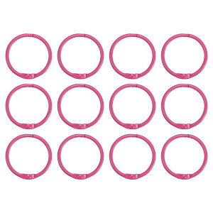 PATIKIL 30 mm ���[�Y���[�t�o�C���_�[�����O 12�� 2.2 mm ���^���t���b�V���J�[�h ���{�����O �L�[�z���_�[ �C���f�b�N�X�J�[�h �X�N���b�v�u�b�N�p �s���N