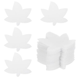 PATIKIL 10 cm カーぺっトスポットマーカー 35個 葉っぱの形の床用ドットマーカ ー カーぺっトのスポット 教室の装飾用 小学校 幼稚えん用品用 ホワイト