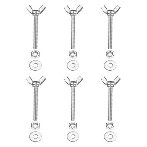 PATIKIL M6-1 x 45 mm �E�B���O�o�^�t���C�X�N�����[6��304�X�e�����X�X�`�[���E�B���O�i�b�g����у{���g�}�V���t�@�X�i�[�T���n���h�X�N�����[�d�q�@��DIY�c�[���p�V���o�[