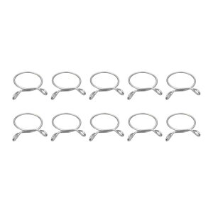 燃料ラインホースクランプ 単線チューブスプリングクランプ 10個入り 26mm内径 24-24.5mmホース適用 304ステンレス鋼 エアホース用 ウォーターホース用 シリコンチューブ用