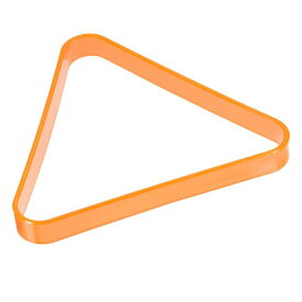 PATIKIL プール三角ラック プラスチック ビリヤード 8ボール三角ラック ビリヤード台アクセサリー 57 mmプールボール用 オレンジ