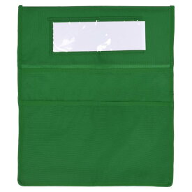 PATIKIL 教室用 椅子ポケット 3つ スロット ペーパーブック文房具用 ク ラスルームチェアポケット 緑