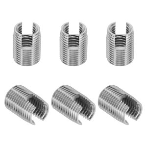 PATIKIL �Z���t�^�b�s���O�X���b�h�C���T�[�g 6�� M12 x M16 x 22mm 303�X�e�����X�|�X���b�h�A�_�v�^�[���f���[�T�[�X���b�g�t���X�N�����[�C���C���T�[�g�i�b�g�X���[�u