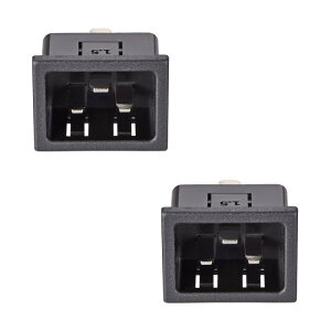 IEC C20�\�P�b�g AC 250V 16A C20 3�s�� 37x32x28mm IEC�C�����b�g�v���O�\�P�b�g �X�g���[�g 2����