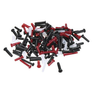 PATIKIL バドミントンラケットラケットグロメット 2個 ナイロンアイレットの交換 ストリングアクセサリー修理ツール マルチカラー