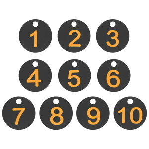 PATIKIL 1-10 ԍ^O vX`bN Eh ԍt }[LO  ID L[nO^O h~g[L[`F[{bNX WLrlbg bJ[ F CG[eLXg