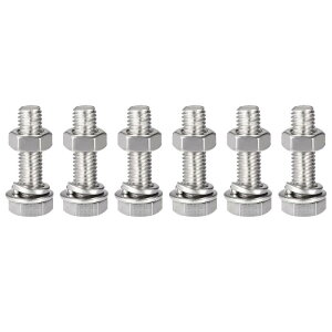 �Z�p�˂��{���g �i�b�g �t���b�g ���b�N���b�V���[�L�b�g M8 x 30mm 304�X�e�����X�| ���S�˂����� �Z�p�{���g 6�Z�b�g����