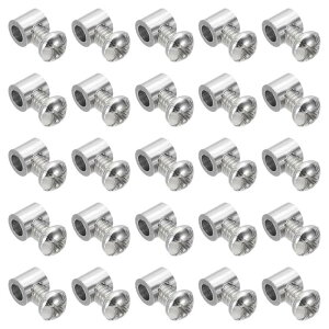 PATIKIL 5.3x6mm ���C���[���[�v�N���b�v 25�̋����P�[�u���N�����v3.5mm�P�ꌊ���C���[ ���b�N���[�v�t�B�b�e�B���O�N���b�v M4x0.7mm�˂��t���P�[�u���p