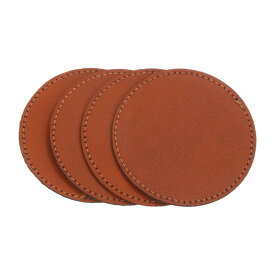 PATIKIL 直径2.56" PUレザーハットパッチ（粘着付き）30枚セット 帽子用 丸型カスタムパッチ 布修理 レー ザー加工用品 衣類やバッグ DIY 茶色色