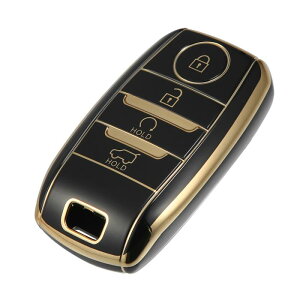 TPU スマートキーFOBケースカバー Kiaに対応 Forteに対応 Koupに対応 Kiaに対応 Kiaに対応 Optimaに対応 Kiaに対応 Rioに対応 黒