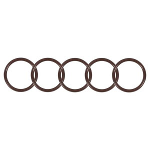 ���g���b�NFKM O�����O �t�b�f�S����O�����O �V�[���K�X�P�b�g 27mm OD 22mm ID 2.5mm�� �u���E�� 5����