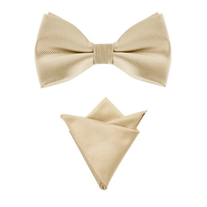 販売実績No.1 蝶ネクタイ ポケットチーフ2点セット メンズ シャンパンゴールド kids-nurie.com