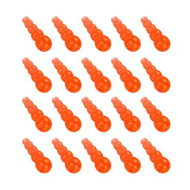 PATIKIL スタックフィッシングビーズ 70個入り プラスチック製フィッシングビーズルアータックルインラインメイキング用品 海水淡水用 オレンジ色