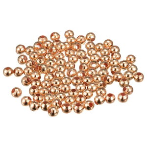 ラウンドスペーサビーズ 鉄製 ローズグーロド 6mm穴径 スペーサールースボールビーズ 小型スペーサー 工芸品圧着器電線 検索部品プラグキット 200個入り