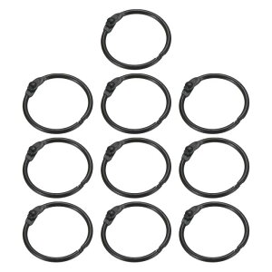 PATIKIL ���[�Y���[�t�o�C���_�[�����O 25 mm 10�� ���^���t���b�V���J�[�h ���{�����O �L�[�z���_�[ �����J�[�h �X�N���b�v�u�b�N�p �u���b�N