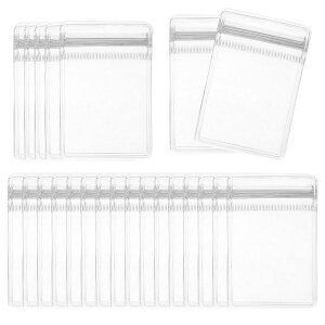 PATIKIL Ύ_̖h~obO 100 PVC  ϐFh~ ۊǃWbp[obO  CO w lbNXȂǍp 5 x 7 cm NA