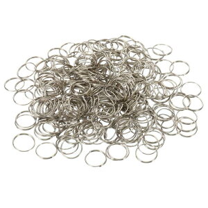 PATIKIL �V�����f���A�J�������O 300���� 13 mm OD �I�[�v�������O �X�e�����X�N���b�v ���������v���i ���ߕt�� �V���o�[�F