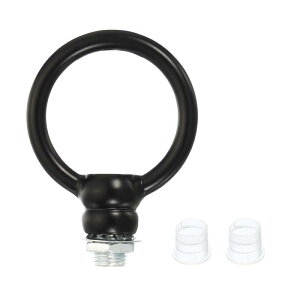 PATIKIL 15kg�ő�׏d 37 mm���a M10�˂� ���t�e�B���O�A�C�i�b�g 1�Z�b�g ���X ���[�v�z���_�[�t�b�N �����O�^�Ɩ���� �y���_���g�����v�V�����f���A�p �u���b�N