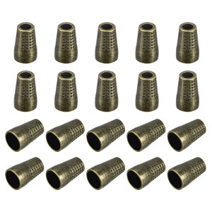 メタルベルストッパー コードエンドロック ロープファスナーエンドストッパー 4.5mm 円錐形 ドローストリングランヤード用 バックパックバック用 DIY ブロンズ 30個入り
