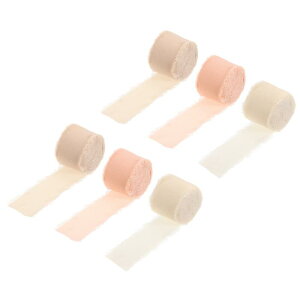 �V�t�H�����{�� ����t�����W���{�� �V�t�H���V���N���{�� �E�F�f�B���O�M�t�g���b�s���O�p 3.8cm x 7.3 M �N���[�� �z���C�g/�x�[�W��/���C�g�x�[�W�� 6���[��