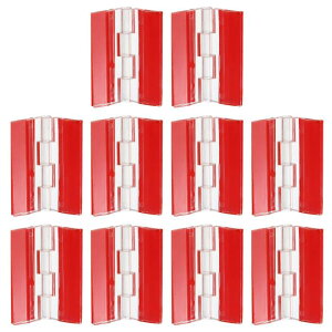 アクリルヒンジ12個セット 45x35mmの自己粘着クリアヒンジ 透明な連続ピアノ折りたたみヒンジ キャビネット引き出しDIYディスプレイスタンド用