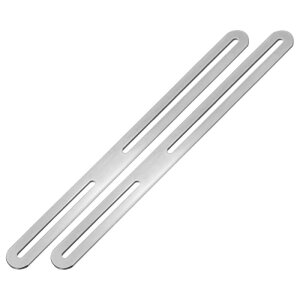 M METERXITY 2�p�b�N�̃V���O���X���b�g�t�������\�ȕ������f�B���O�v���[�g�T�|�[�g 11.02x0.94�C���`�̃X�g���[�g���y�A�t�B�L�V���O�T�|�[�g�R�l�N�^ �ؐ��Ƌ�/�؍�PC�P�[�X�z���_�[�p�y�V