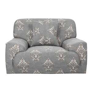 ソファカバー チェアカバー スリップカバー ソファ保護 家庭用 弾性 ストレッチ 取り外し可能 洗濯可能 伸縮素材 1人掛け 90x140cm グレー