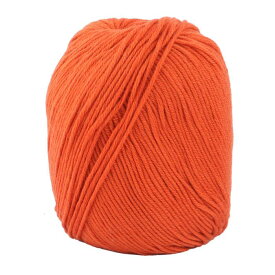 かぎ針編み糸 織り糸 アクリルファイバー 帽子 スカーフ 手芸 ギフトに適用 オレンジ 50g