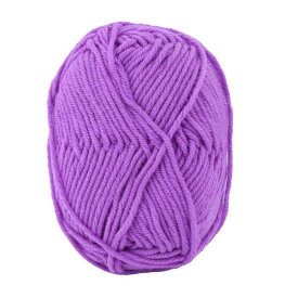 織り糸 編み糸 レディ DIYクラフト かぎ針編みの冬のソックス 帽子に適用 パープル 25g