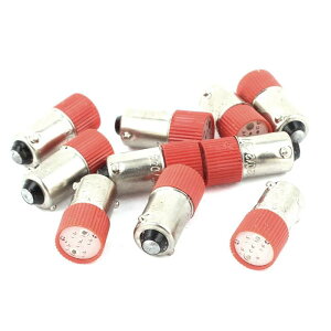ソウテン LEDインジケータライト 信号インジケータランプ 丸い形のヘッド 赤いLEDライト 10mm AC 220V/240V 3A