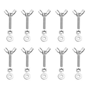 PATIKIL M5-0.8 x 20 mm �E�B���O�o�^�t���C�X�N�����[10�� 304�X�e�����X�X�`�[���E�B���O�i�b�g�ƃ{���g�@�B�p�t�@�X�i�[�T���n���h�X�N�����[�d�q�@��DIY�c�[���p�V���o�[