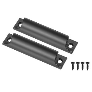 PATIKIL 窓サッシリフトハンドル3" 2アルミ合金フィンガープルホールセンター引き出しプッシュプルハンドル スライディングウィンドウホームキッチンクローゼット用 黒