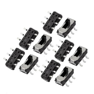 �X���C�h�X�C�b�` �g�O���X�C�b�` 2�|�W�V���� 6P DPDT SMT SMD �Z���t���b�N �~�j �p���[ 9x3x3mm 10�{����