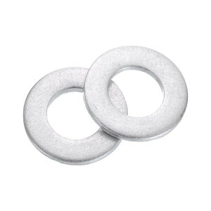 200個のアルミフラットワッシャー、M5x10x1mmラウンドシールガスケットフラットスペーサー、ネジボルト機械修理アクセサリー、屋外建設