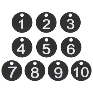 PATIKIL 1-10 ԍ^O vX`bN Eh ԍt }[LO  ID L[nO^O h~g[L[`F[{bNX WLrlbg bJ[ F FeLXg