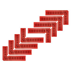 ʒuߐ` pNv 90xR[i[Nv ؍Hp 80 x 50 mm bh 8