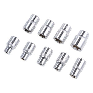 12.7mm�h���C�u �O���g���N�X �󂢃\�P�b�g�Z�b�g E10 E11 E12 E14 E16 E18 E20 E22 E24 Cr-V�X�`�[�� 9��