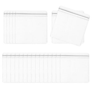 PATIKIL Ύ_̖h~obO 100 PVC  ϐFh~ ۊǃWbp[obO  CO w lbNXȂǍp 12 x 12 cm NA