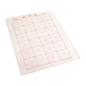 PATIKIL 70x50 cm 玄紙ペイントフェルトデスクパッド グリッドソフトインクブラシ 筆記用描画マッ トプロテクター 中国書道の練習用 ホワイト