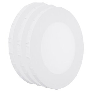 PATIKIL 絵画用のペイントキャンバス 3個入り 25cm 丸型木製フレーム 伸縮 ブ ラ ン ク アートキャンバスボードパネル アクリル油絵テンペラ画用 ホワイト