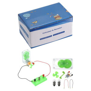 PATIKIL DIY 発電機モーターセット 4 セットミニハンド発電機モーター組み立てキット 電球ホルダーボックス付き手回し発電機 LED ライト用科学