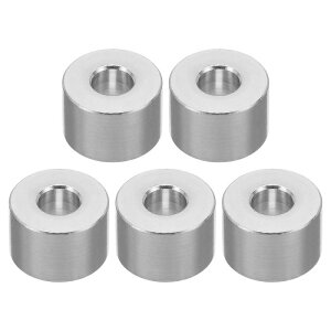 PATIKIL M6アルミスペーサー 5個 メタルスペーサーアルミ ラウンド 6.2mm ID x 15mm OD x 10mm L 厚さ アルミスペーサー ネジスタンドオフ 1/4"やM6ネジボルト