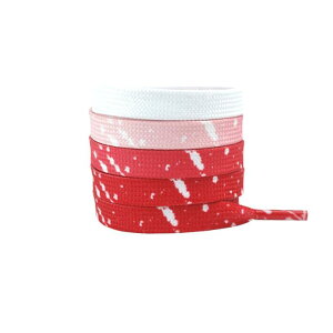 Elerevyo Flat Ink Splash Gradient Shoelaces Colorful Shoe Strings for Athletic Running Sneakers 1 Pair Gradient Red 160cm/63.0