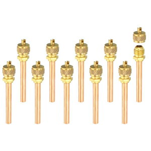 PATIKIL 1/4C` SAE x 6mm OD x 50mm Xe x 68mm L T[rXANZXou 10 [UANZXou + RAуLbv[o[ GARⓀp