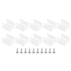 PATIKIL LED�X�g���b�v�����v�N���b�v 40���� ��t����Œ�N���b�v �v���X�`�b�N �l�W�t���N�����v�z���_�[ 8mm-10mm �l�I�� RGB ���C�g�P�[�u�����{�� ������