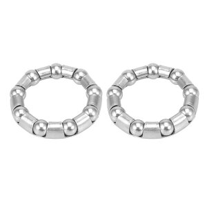 X AUTOHAUX �{�[���x�A�����O�P�[�W 44.5 mm x 9 �N�����N�x�A�����O�z�C�[�� �x�A�����O���e�[�i�[ ���]�ԗp 2��