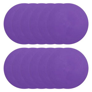 PATIKIL スポットマーカー6" 12個 ノンスリップフロアドットアジリティマーカーフラットフィールドコーンポリドット ジムPEスピードトレーニングダンスサッカーバスケットボールスポーツ パ